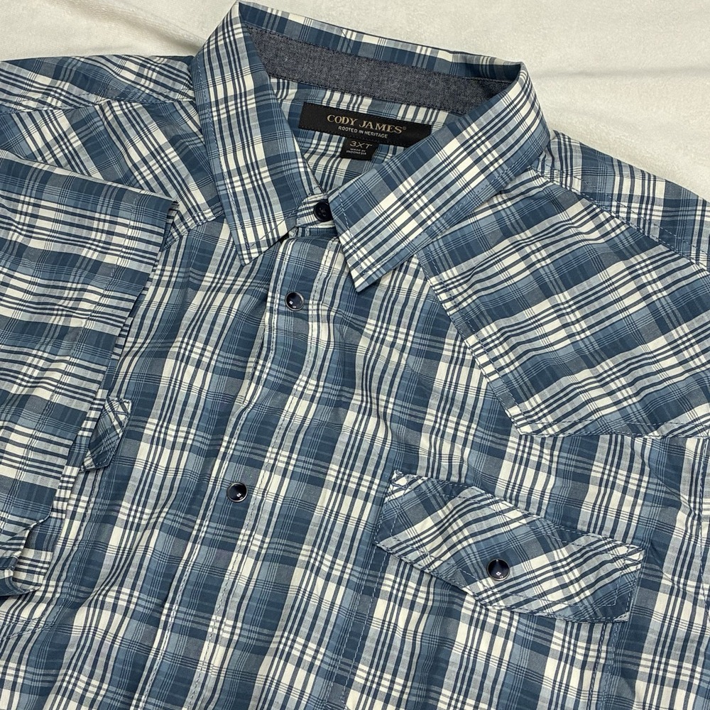 Cody James Western Shirt Mens 3XT Pearl Snap Big Tall Western Shirt